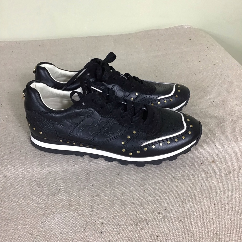 Coach C118 with rivets  Runner Sneakers Women Sz. 9.5 - Picture 3 of 9